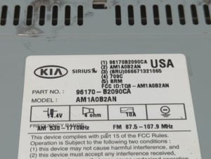 2014-2016 Kia Soul Radio AM FM Cd Player Receiver Replacement P/N:96170-B2090CA Fits 2014 2015 2016 OEM Used Auto Parts