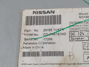 2011-2012 Nissan Rogue Radio AM FM Cd Player Receiver Replacement P/N:28185 1VX0A Fits 2011 2012 OEM Used Auto Parts