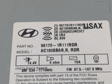 2015-2017 Hyundai Accent Radio AM FM Cd Player Receiver Replacement P/N:96170-1R111RDR Fits 2015 2016 2017 OEM Used Auto Parts