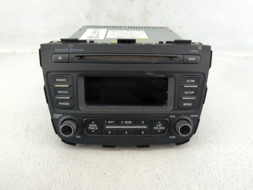 2014-2015 Kia Sorento Radio AM FM Cd Player Receiver Replacement P/N:96170-1UAA1VA Fits 2014 2015 OEM Used Auto Parts