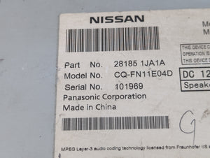 2012 Nissan Quest Radio AM FM Cd Player Receiver Replacement P/N:28185 1JA0A 28185 1JA1A Fits OEM Used Auto Parts