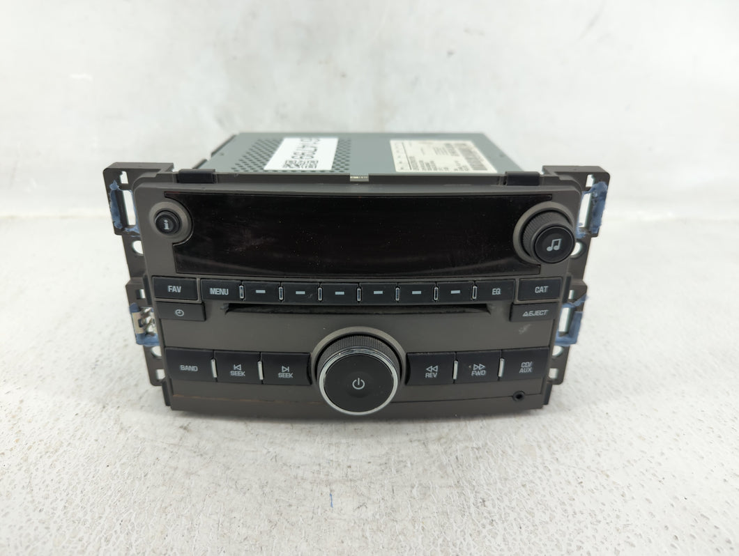 2009 Saturn Aura Radio AM FM Cd Player Receiver Replacement P/N:25833954 Fits OEM Used Auto Parts