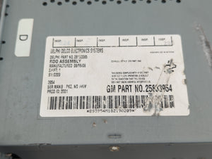 2009 Saturn Aura Radio AM FM Cd Player Receiver Replacement P/N:25833954 Fits OEM Used Auto Parts