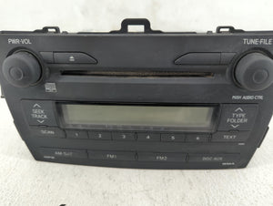 2009 Toyota Corolla Radio AM FM Cd Player Receiver Replacement P/N:86120-12B30 Fits OEM Used Auto Parts