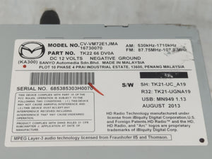 2013-2015 Mazda Cx-9 Radio AM FM Cd Player Receiver Replacement P/N:TK22 66 DV0 Fits 2013 2014 2015 OEM Used Auto Parts