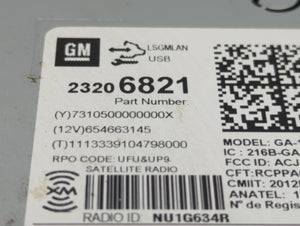 2013-2014 Buick Encore Radio AM FM Cd Player Receiver Replacement P/N:23206821 Fits 2013 2014 OEM Used Auto Parts