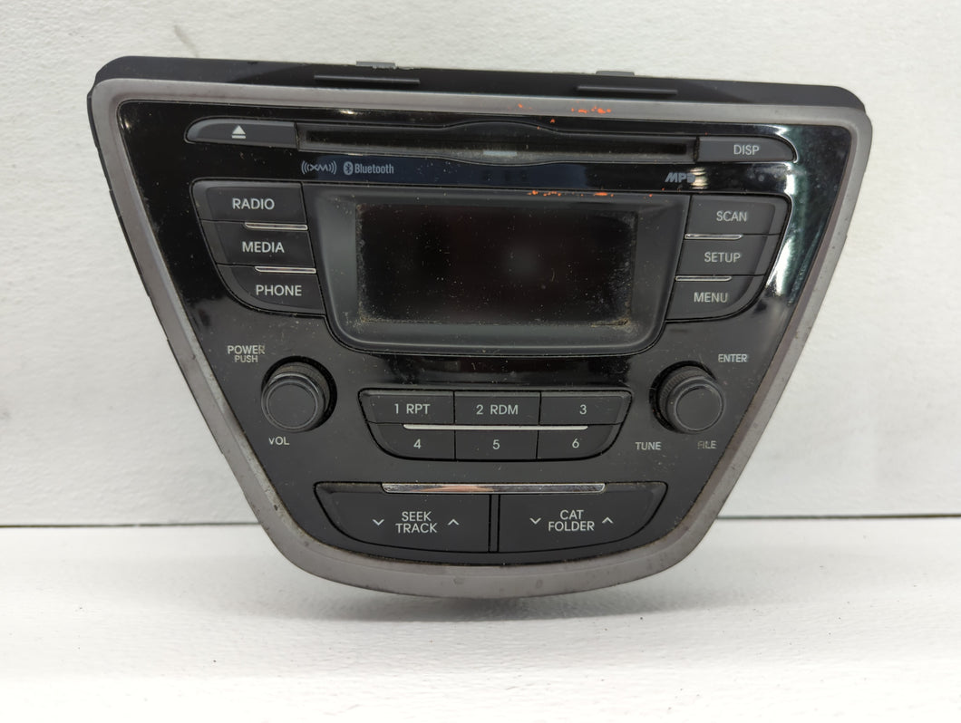 2011-2013 Hyundai Elantra Radio AM FM Cd Player Receiver Replacement P/N:96170-3X165RA5 Fits 2011 2012 2013 OEM Used Auto Parts