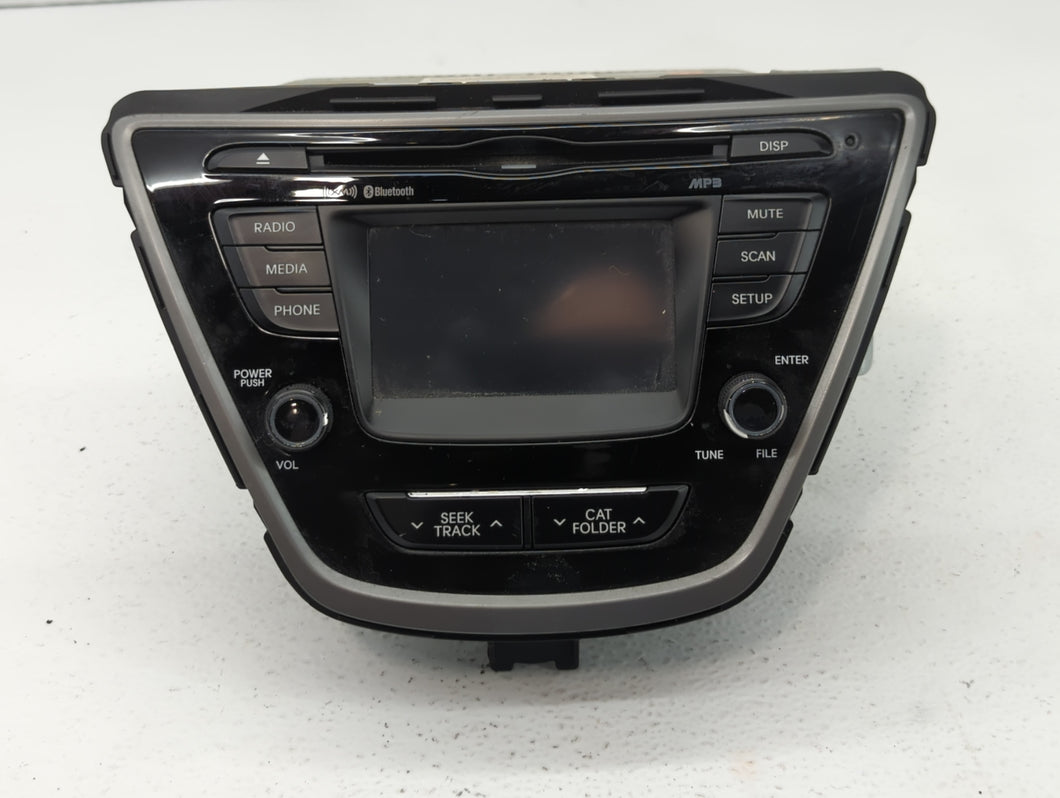 2014-2016 Hyundai Elantra Radio AM FM Cd Player Receiver Replacement P/N:96180-3X165GU Fits 2014 2015 2016 OEM Used Auto Parts