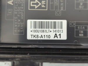 2011-2017 Honda Odyssey Fusebox Fuse Box Panel Relay Module P/N:180U1061LT TK8-A110 A1 Fits 2011 2013 2014 2015 2016 2017 OEM Used Auto Parts