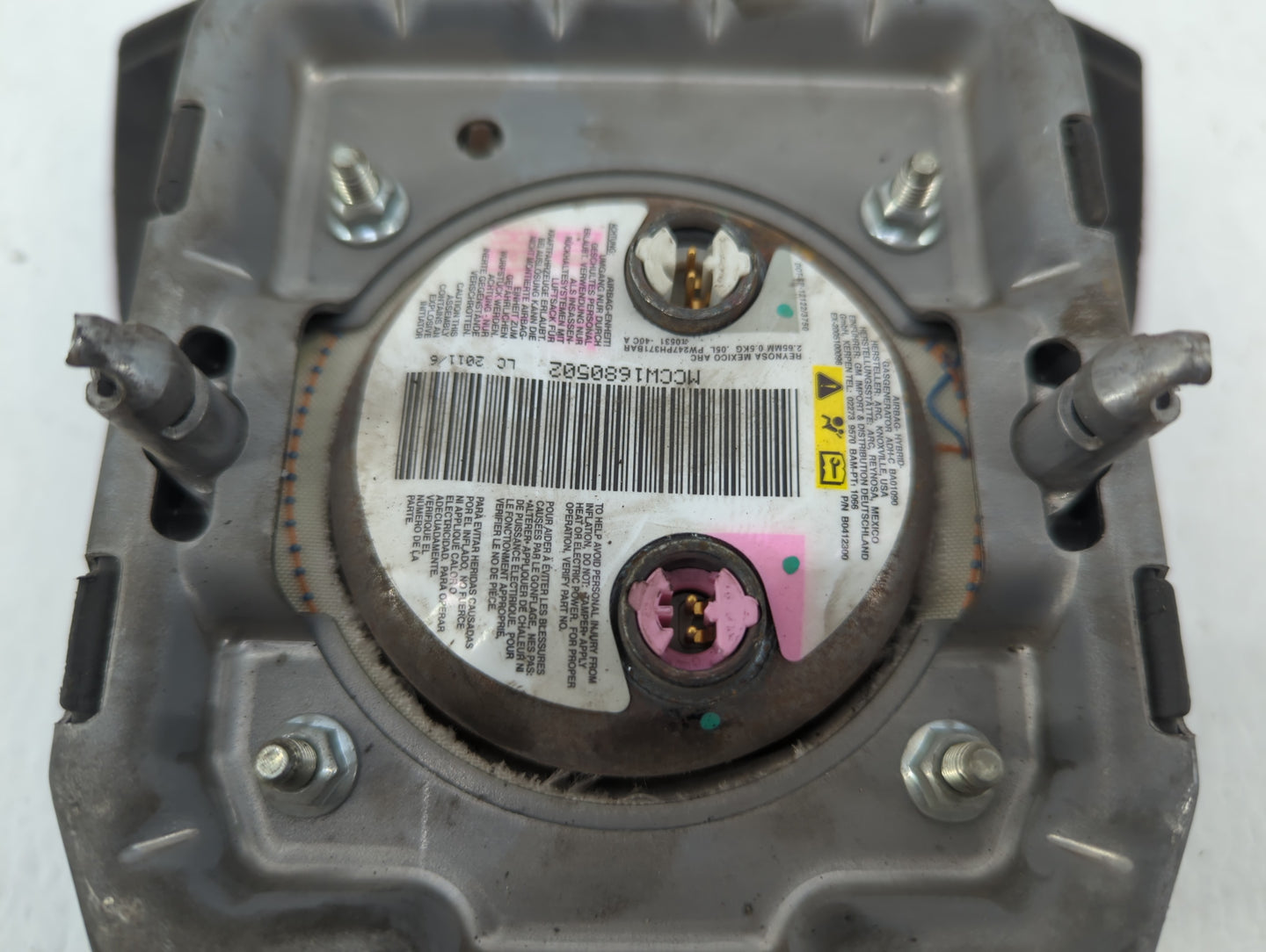 2012 Chevrolet Traverse Air Bag Driver Left Steering Wheel Mounted P/N:AB2576Z201110244 AB2575Z265110058, MCCW2380792 Fits OEM Used Auto Parts - Oemusedautoparts1.com