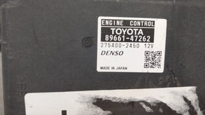 2010 Toyota Prius PCM Engine Control Computer ECU ECM PCU OEM P/N:89661-47262 Fits OEM Used Auto Parts - Oemusedautoparts1.com 