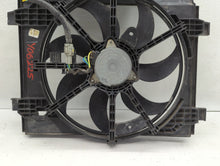 2013-2014 Nissan Sentra Left Radiator Fan Motor Assembly Black