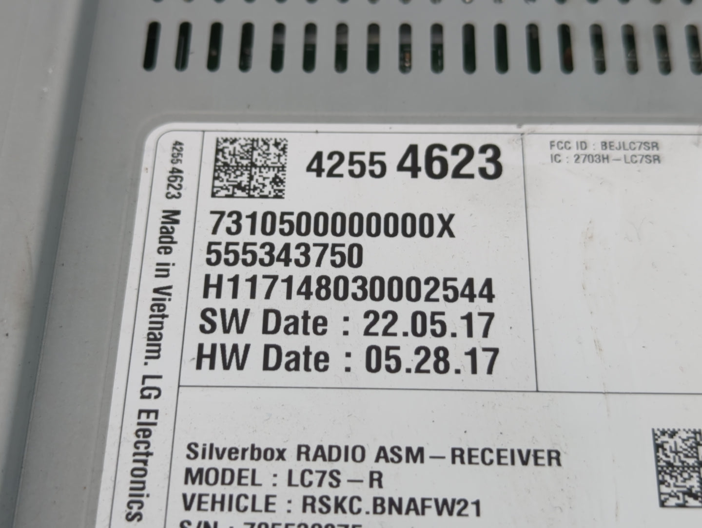 2018 Chevrolet Silverado 1500 Radio AM FM Cd Player Receiver Replacement P/N:42554623 Fits 2019 OEM Used Auto Parts - Oemusedautoparts1.com