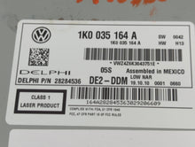 2011-2014 Volkswagen Jetta Radio AM FM Cd Player Receiver Replacement P/N:1K0 035 164 A Fits 2010 2011 2012 2013 2014 OEM Used Auto Parts