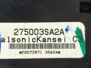 2013-2014 Nissan Sentra Climate Control Module Temperature AC/Heater Replacement P/N:275003SA2A Fits 2013 2014 OEM Used Auto Parts