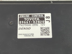 2012-2013 Toyota Matrix PCM Engine Control Computer ECU ECM PCU OEM P/N:TN275500-0990 89661-0ZB20 Fits Fits 2012 2013 OEM Used Auto Parts