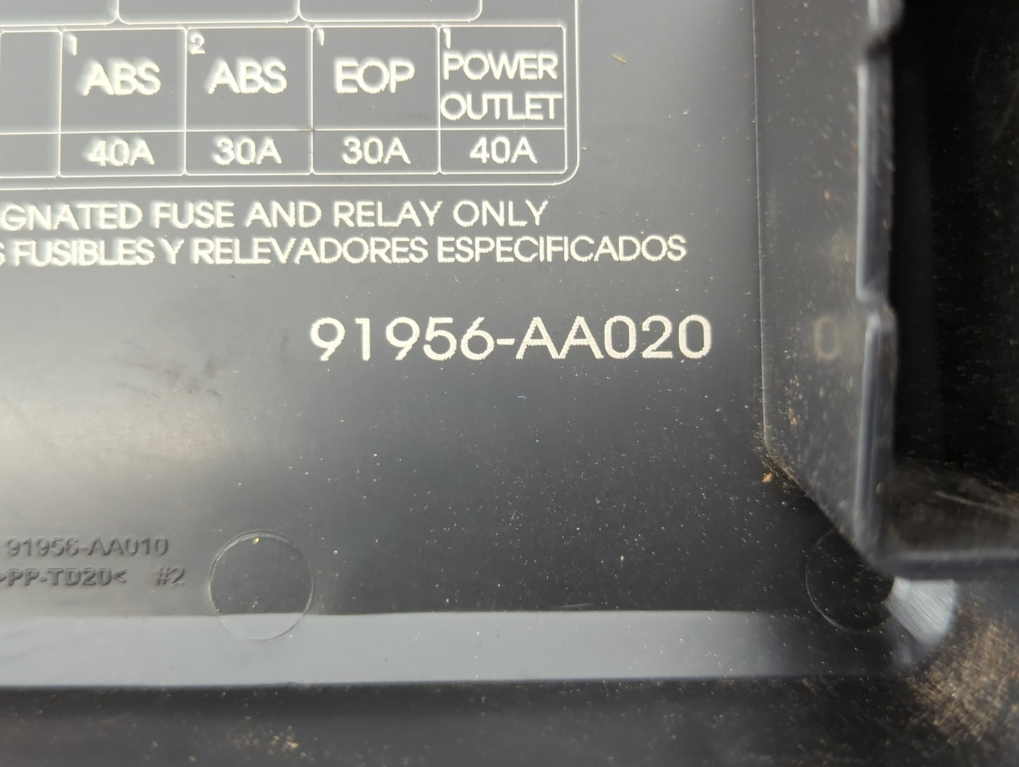 2021-2022 Hyundai Elantra Fusebox Fuse Box Panel Relay Module P/N:PA66+PPE 919A5-AA040 Fits 2021 2022 OEM Used Auto Parts - Oemusedautoparts1.com