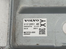 2015-2016 Volvo V60 PCM Engine Control Computer ECU ECM PCU OEM P/N:31312651 AB Fits Fits 2013 2014 2015 2016 OEM Used Auto Parts