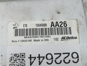 2011 Chevrolet Cruze PCM Engine Control Computer ECU ECM PCU OEM P/N:126440881 Fits OEM Used Auto Parts