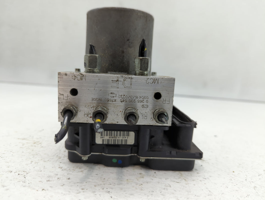 2009 Infiniti G37 ABS Pump Control Module Replacement P/N:47660 1NC0E 0 265 230 540 Fits OEM Used Auto Parts