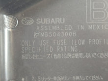 2015 Subaru Legacy Fusebox Fuse Box Panel Relay Module P/N:MB504300B Fits OEM Used Auto Parts