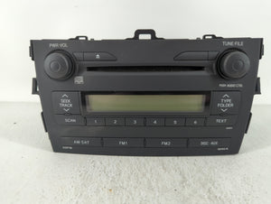 2009 Toyota Corolla Radio AM FM Cd Player Receiver Replacement P/N:CQ-JS7762X 86120-02750 Fits OEM Used Auto Parts