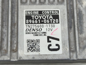 2011 Toyota Sienna PCM Engine Control Computer ECU ECM PCU OEM P/N:TN275600-1730 89661-06T20 Fits OEM Used Auto Parts