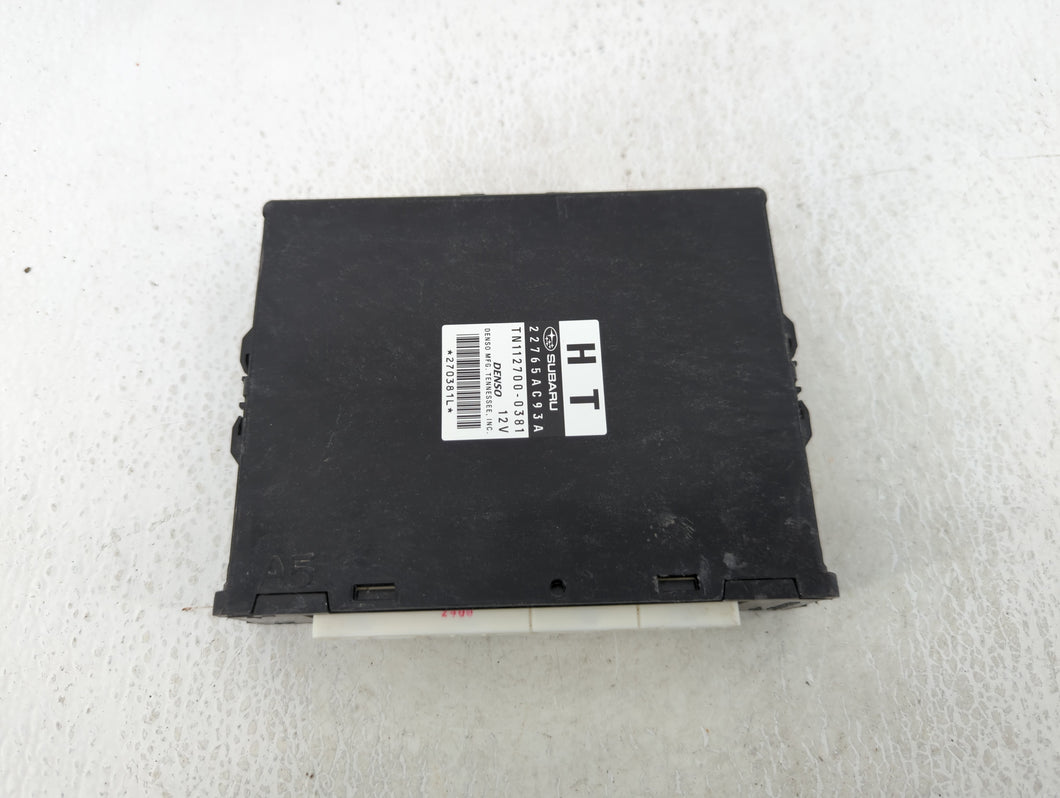 2011 Subaru Legacy PCM Engine Control Computer ECU ECM PCU OEM P/N:22765AC93A Fits OEM Used Auto Parts