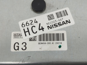 2013-2015 Nissan Sentra PCM Engine Control Computer ECU ECM PCU OEM P/N:NEC003-667 BEM404-300 A1 2X078 Fits Fits 2013 2014 2015 OEM Used Auto Parts