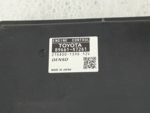 2010 Toyota Prius PCM Engine Control Computer ECU ECM PCU OEM P/N:89661-47262 89661-47261 Fits OEM Used Auto Parts