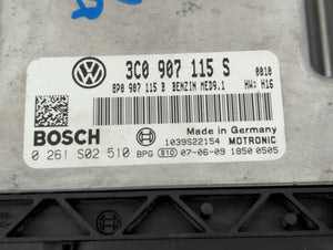 2008 Volkswagen Passat PCM Engine Control Computer ECU ECM PCU OEM P/N:3C0 907 115 S Fits OEM Used Auto Parts