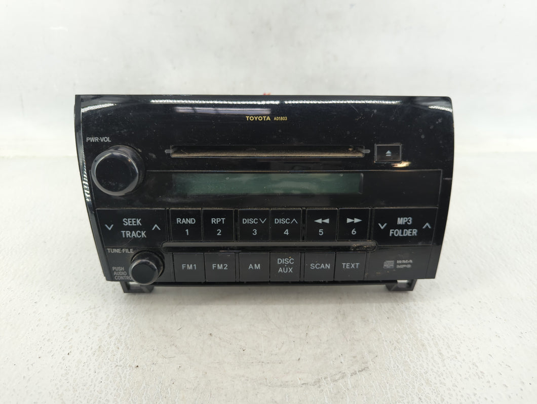 2007-2013 Toyota Tundra Radio AM FM Cd Player Receiver Replacement P/N:86120-0C211 Fits 2007 2008 2009 2010 2011 2012 2013 OEM Used Auto Parts