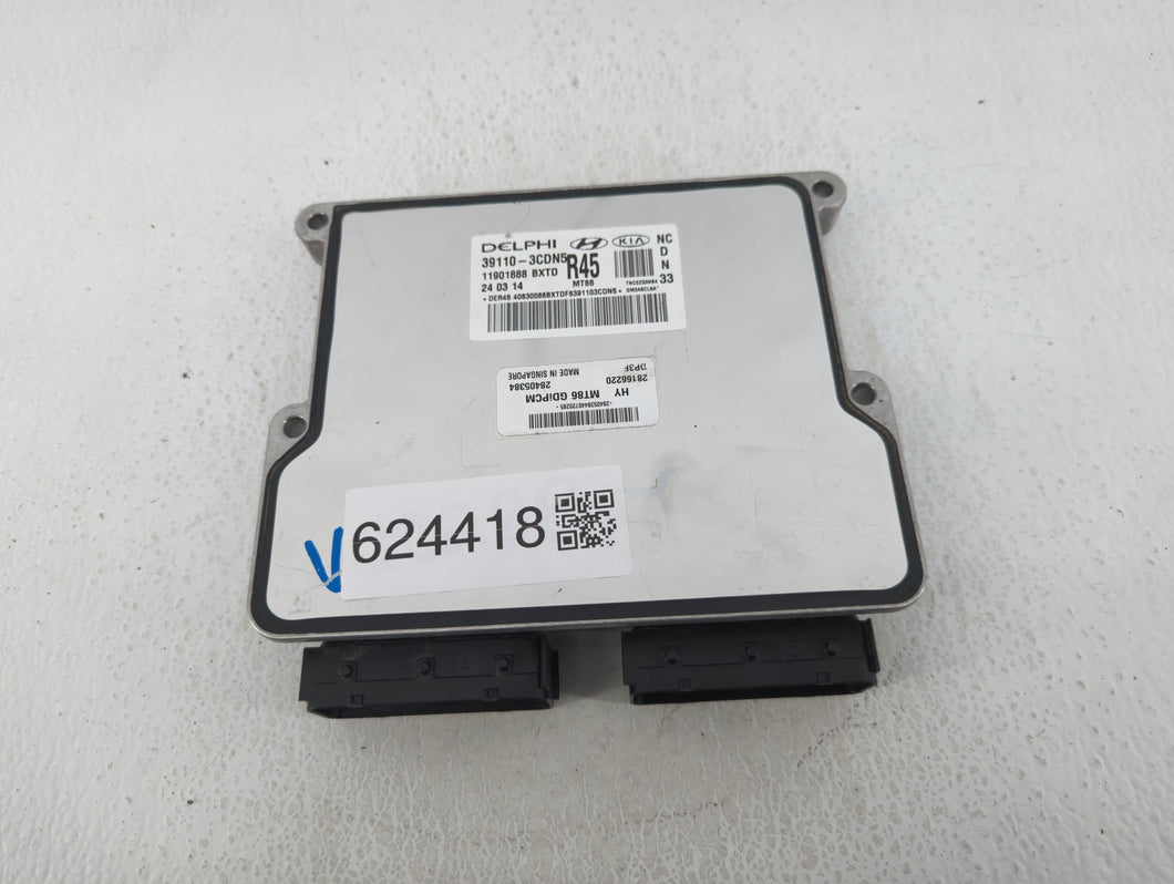 2013-2016 Hyundai Santa Fe PCM Engine Control Computer ECU ECM PCU OEM P/N:39110-3CDN5 Fits Fits 2013 2014 2015 2016 OEM Used Auto Parts