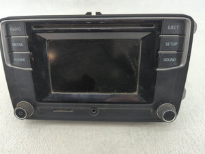 2016-2017 Volkswagen Jetta Radio AM FM Cd Player Receiver Replacement P/N:561 035 150 A Fits 2013 2014 2015 2016 2017 OEM Used Auto Parts