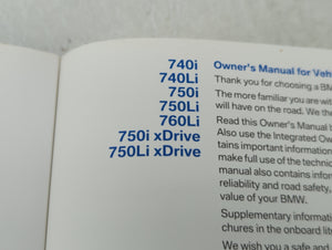 2010 Bmw 740i Owners Manual Book Guide OEM Used Auto Parts