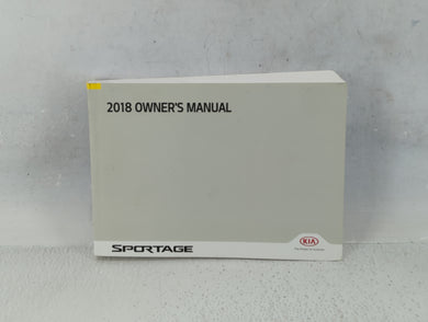 2018 Kia Sportage Owners Manual Book Guide P/N:JD90-EU70E OEM Used Auto Parts