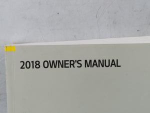 2018 Kia Sportage Owners Manual Book Guide P/N:JD90-EU70E OEM Used Auto Parts