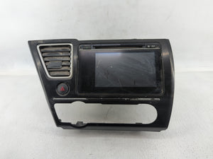 2015 Honda Civic Radio AM FM Cd Player Receiver Replacement P/N:39100-TR6-C52-M1 Fits OEM Used Auto Parts