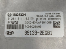 2016-2017 Hyundai Elantra PCM Engine Control Computer ECU ECM PCU OEM P/N:39133-2EGB1 Fits Fits 2016 2017 OEM Used Auto Parts