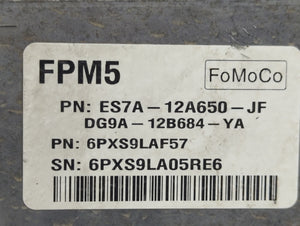 2014-2016 Ford Fusion PCM Engine Control Computer ECU ECM PCU OEM P/N:ES7A-12A650-JF Fits Fits 2014 2015 2016 OEM Used Auto Parts