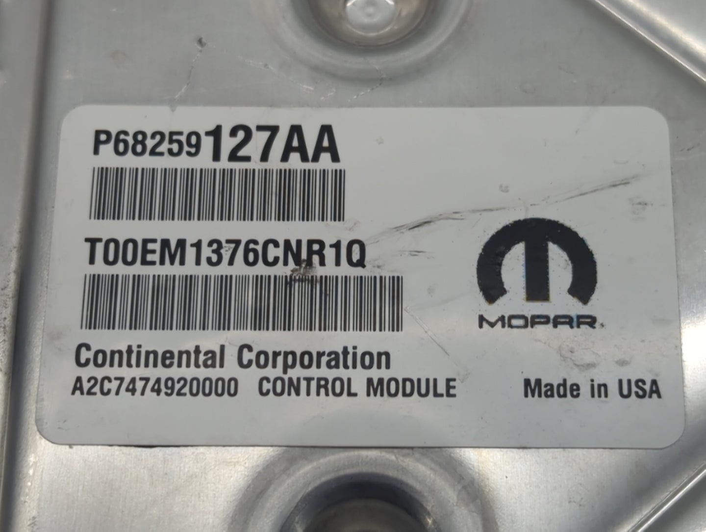 20167 Dodge Journey PCM Engine Control Computer ECU ECM PCU OEM P/N:37820-6A0-952 Fits OEM Used Auto Parts - Oemusedautoparts1.com