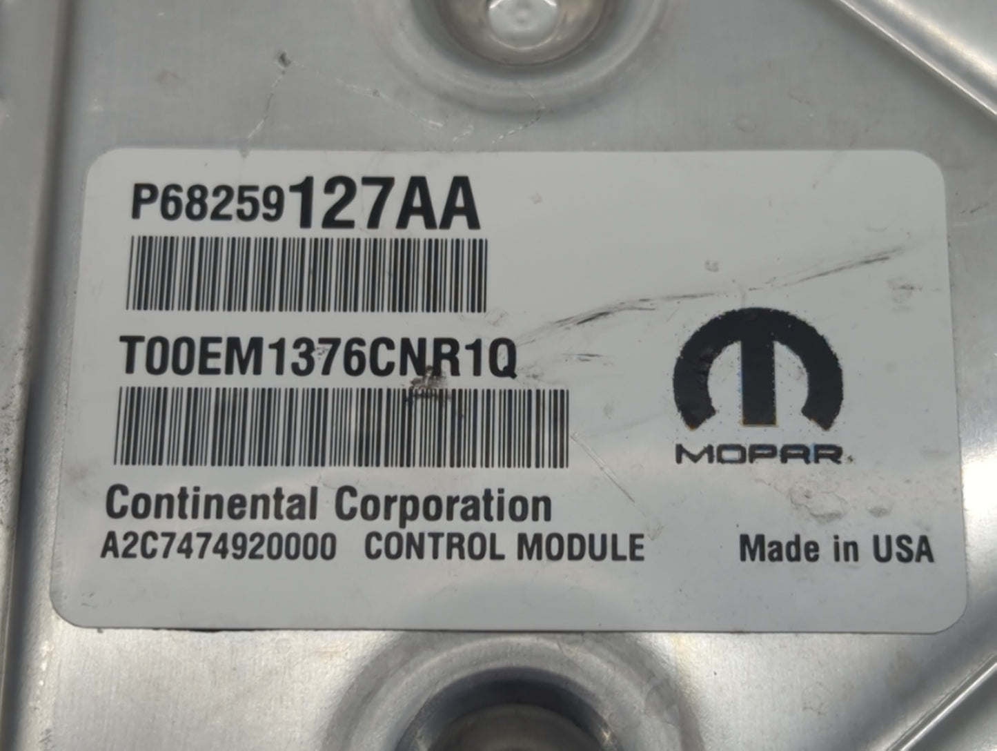 20167 Dodge Journey PCM Engine Control Computer ECU ECM PCU OEM P/N:37820-6A0-952 Fits OEM Used Auto Parts - Oemusedautoparts1.com