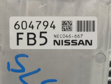 2020 Nissan Pathfinder PCM Engine Control Computer ECU ECM PCU OEM P/N:604794 NEC046-667 Fits OEM Used Auto Parts