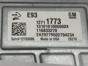 2019-2021 Chevrolet Silverado 1500 PCM Engine Control Computer ECU ECM PCU OEM P/N:12711773 Fits Fits 2019 2020 2021 2022 OEM Used Auto Parts