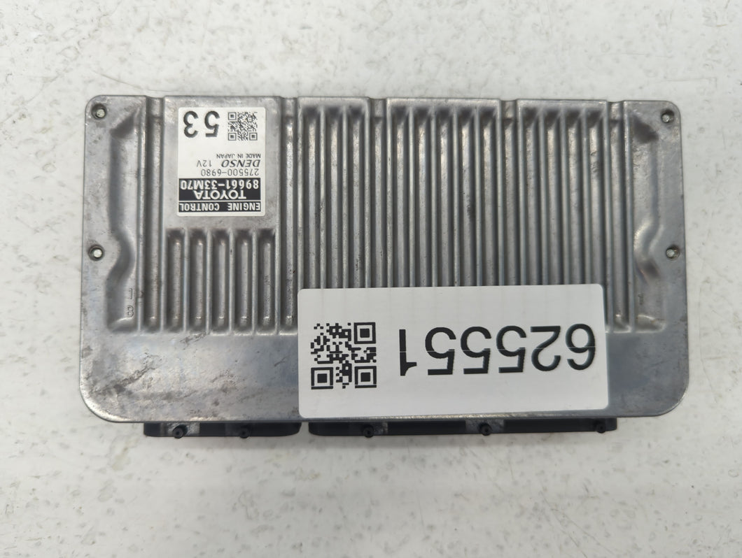 2013-2014 Lexus Es350 PCM Engine Control Computer ECU ECM PCU OEM P/N:275500-6980 89661-33M70 Fits Fits 2013 2014 OEM Used Auto Parts