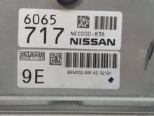 2013 Nissan Versa PCM Engine Control Computer ECU ECM PCU OEM P/N:BEM332-300 NEC000-838 Fits OEM Used Auto Parts