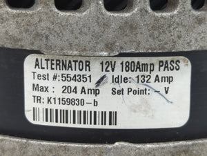 2017 Jeep Grand Cherokee Alternator Replacement Generator Charging Assembly Engine OEM P/N:K1159830 554351 Fits OEM Used Auto Parts