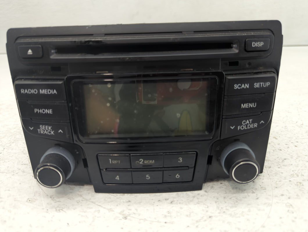 2013-2014 Hyundai Sonata Radio AM FM Cd Player Receiver Replacement P/N:96180-3Q700 Fits 2013 2014 OEM Used Auto Parts