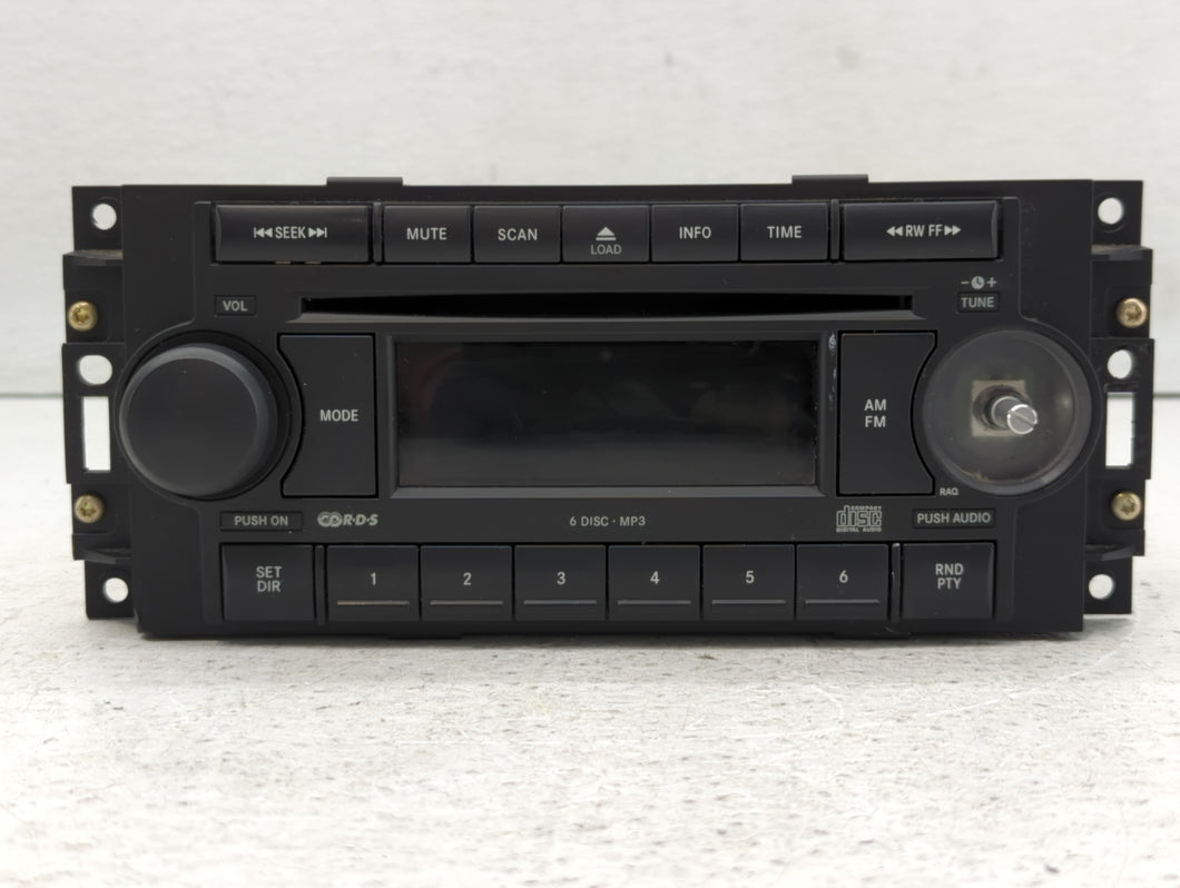 2004-2007 Dodge Durango Radio AM FM Cd Player Receiver Replacement P/N:P05091175AA Fits 2004 2005 2006 2007 2008 2009 2010 OEM Used Auto Parts