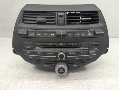 2008-2009 Honda Accord Radio AM FM Cd Player Receiver Replacement P/N:39101-TA0-A620-M1 77260TA6C101 Fits 2008 2009 OEM Used Auto Parts